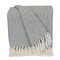 Edge Collections - Gray - Artisan Hand Loomed Transitional Throw Blanket - 1 Piece